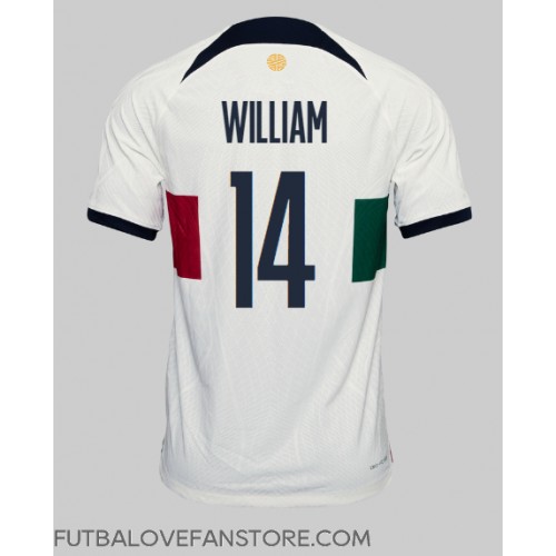Portugalsko William Carvalho #14 Vonkajší futbalový dres MS 2022 Krátky Rukáv